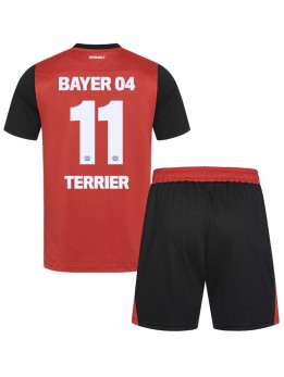 Bayer Leverkusen Martin Terrier #11 Heimtrikotsatz für Kinder 2024-25 Kurzarm (+ Kurze Hosen)